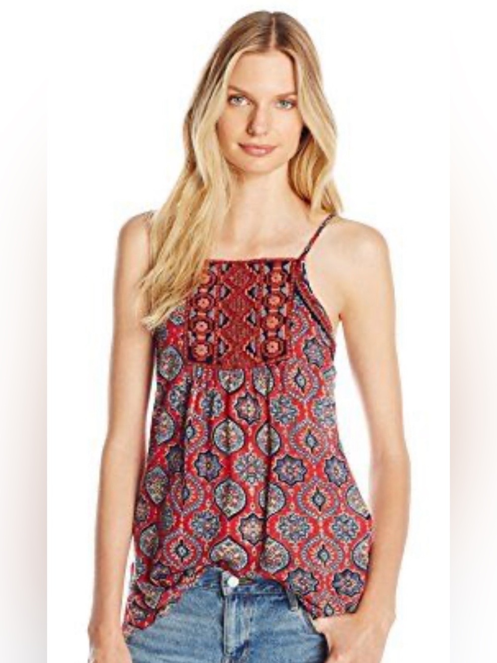 Lucky Brand Embroidered Cami Tank